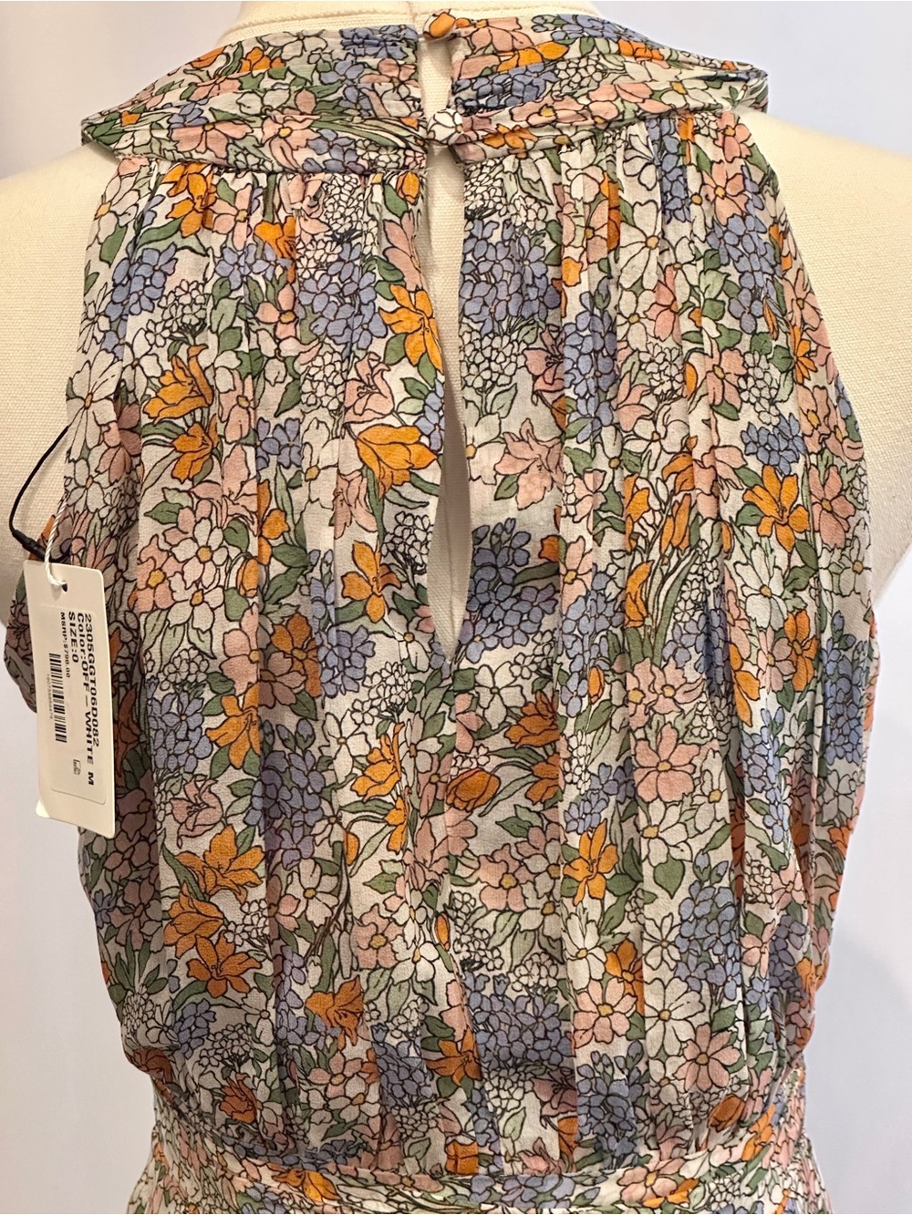 Veronica Beard NWT Floral Halter Maxi Dress Size 0 XS | Side Slit - Picture 8 of 12